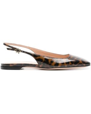 Gianvito Rossi Ballerine Con Stampa - Marrone