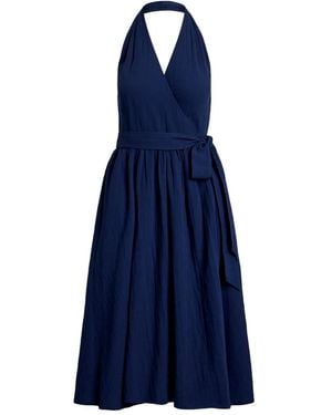 Polo Ralph Lauren Cotton Sleeveless Dress - Blue