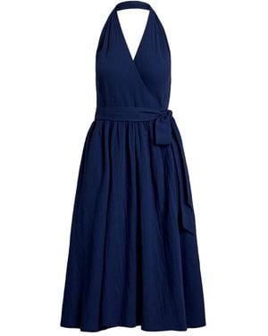 Polo Ralph Lauren Cotton Sleeveless Dress - Blue