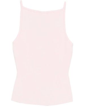 Maje Ribbed Tank Top - Pink