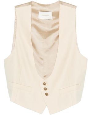 Zimmermann Buttoned Gilet - Natural