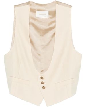Zimmermann Buttoned Gilet - Natural