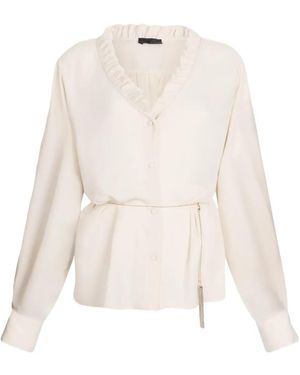 Liu Jo Better Ruffled Georgette Shirt - White