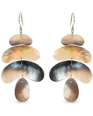 Ten Thousand Things 18K Totem Pearl Flat Earrings - Metallic