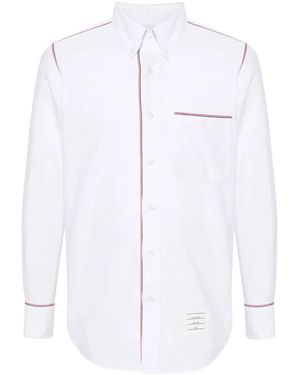 Thom Browne Oxford Framing Shirt - White