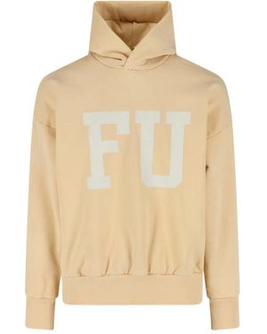Fear Of God Hoodie mit Schriftzug-Print - Natur