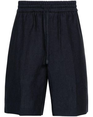 Brioni Asolo Linen Shorts - Blue