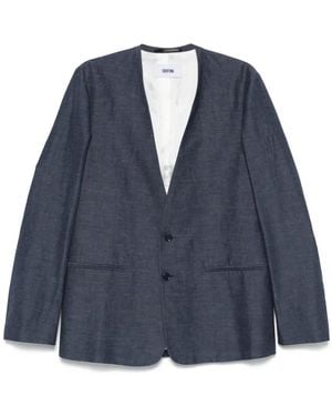 Grifoni Chambray Blazer - Blue