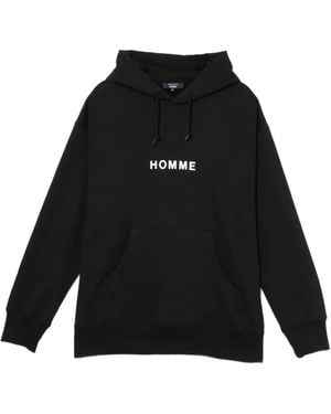 Comme des Garçons Logo-Print Hoodie - Black