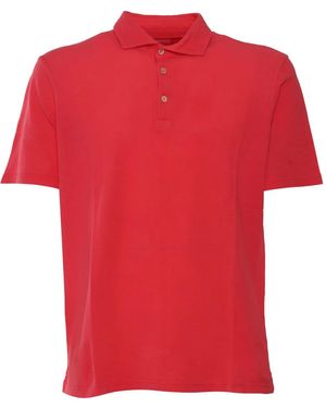 Fedeli Gestricktes Poloshirt - Rot
