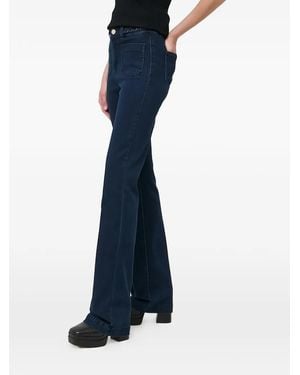 Morgan Pocket Flared Jeans - Blue