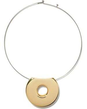 Tory Burch Donut Collar Necklace - Metallic