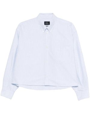 A.P.C. Sophia Striped Shirt - White