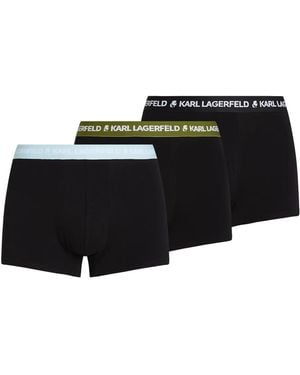 Karl Lagerfeld ロゴ ボクサーパンツ セット - ブラック