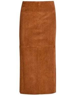 Stouls Winona Panelled Midi Skirt - Brown