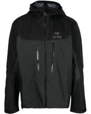 Arc'teryx Alpha Logo-Embroidered Hooded Jacket - Black