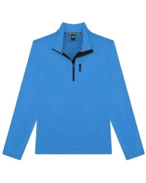 Colmar T-Shirt Mit Kurzem Reißverschluss - Blau
