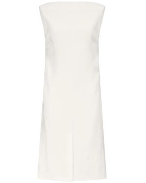Loulou de Saison Aydee Mouwloze Midi-Jurk - Wit
