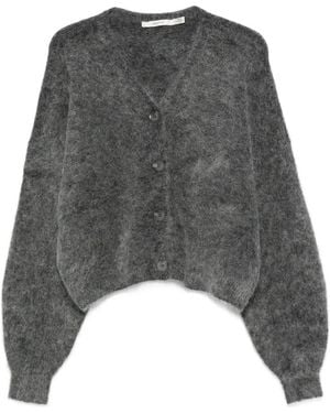 Gestuz V-Neck Cardigan - Gray