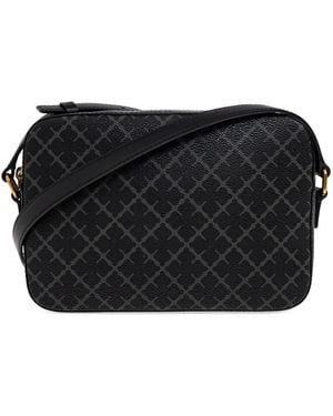 By Malene Birger Small Lolla Geometric-Pattern Cross Body Bag - Black
