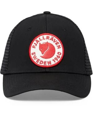 Fjallraven 1960 Logo Långtradarkeps Cap - Black