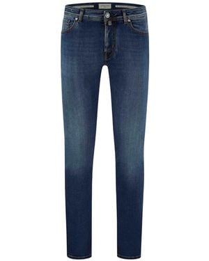 Jacob Cohen Logo-Patch Jeans - Blue