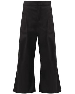 Entire studios Wares Pleated Wide-Leg Trousers - Black