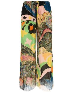 Etro Pantaloni Maglieria Donna - White
