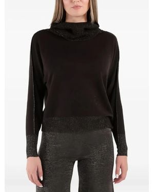 D.exterior Roll-Neck Jumper - Black