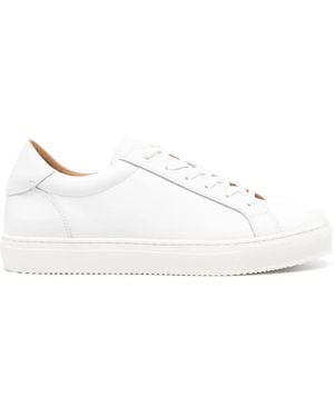 BOGGI Panelled Leather Trainers - White