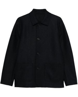 Harris Wharf London Abrigo con cuello - Negro