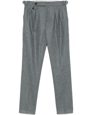 Brunello Cucinelli ダブルプリーツ パンツ - グレー