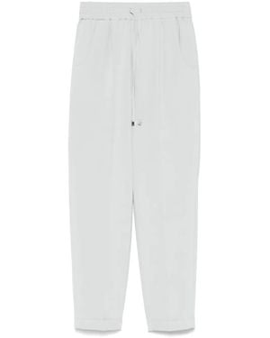 Kiton サテンパンツ - ホワイト