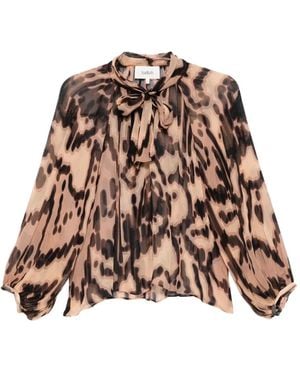 Ba&sh Blusa Alof con estampado gráfico - Marrón