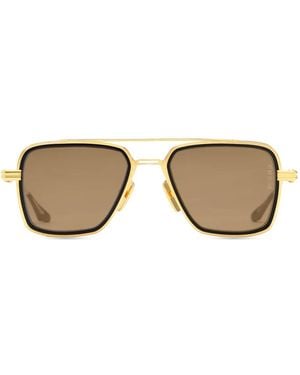 Dita Eyewear Titanium Square-Frame Sunglasses - Natural