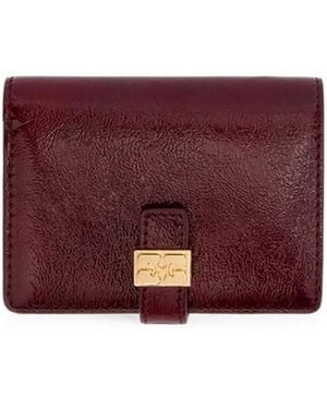 Ganni Sue Slim Card Holder - Purple