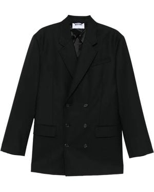Moschino Double-Breasted Acetate Jacket - Black