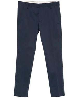 Entre Amis Senna Belt-Loops Trousers - Blue