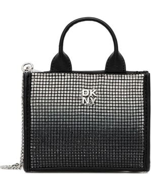 DKNY Mini Hadleen Top-Handle Tote Bag - Black