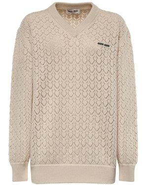 Miu Miu Pullover - Weiß