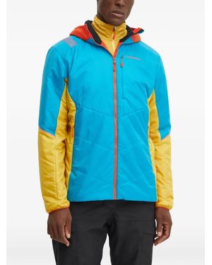 La Sportiva Hooded Quilted-Design Jacket - Blue