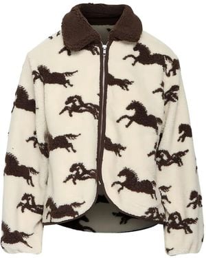 The Great Pasture Horse-Print Jacket - Natural