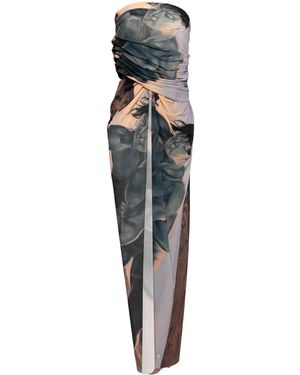 Sankuanz Rock Aus Mesh - Grau