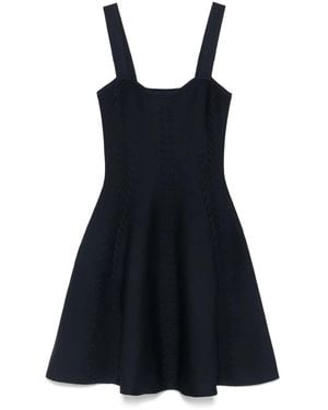 Maje Babydoll Knitted Mini Dress - Black