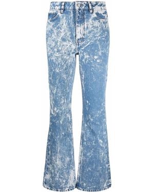 Ganni Jeans Mit Bleached-Effekt - Blau