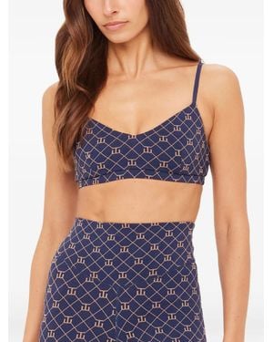 The Upside Ezra Ballet Bh Met Patroon - Blauw