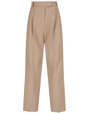 Frankie Shop Bea Pleated Trousers - Natural