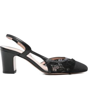 Festamilano Escarpins Luciana En Dentelle - Black