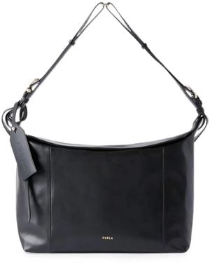 Furla Ginevra Shoulder Bag L - Black
