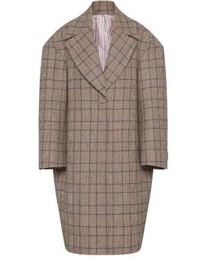 Thom Browne Hunting Tweed Jas - Naturel